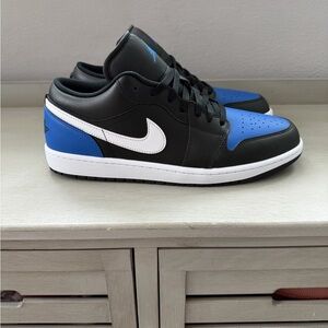 Jordan 1 Sneakers - Black and Blue - Men’s Size 13 - Never Worn